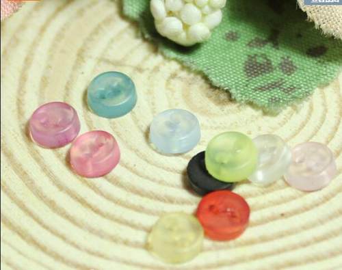 5mm透明纽扣塑料扣子娃衣娃娃