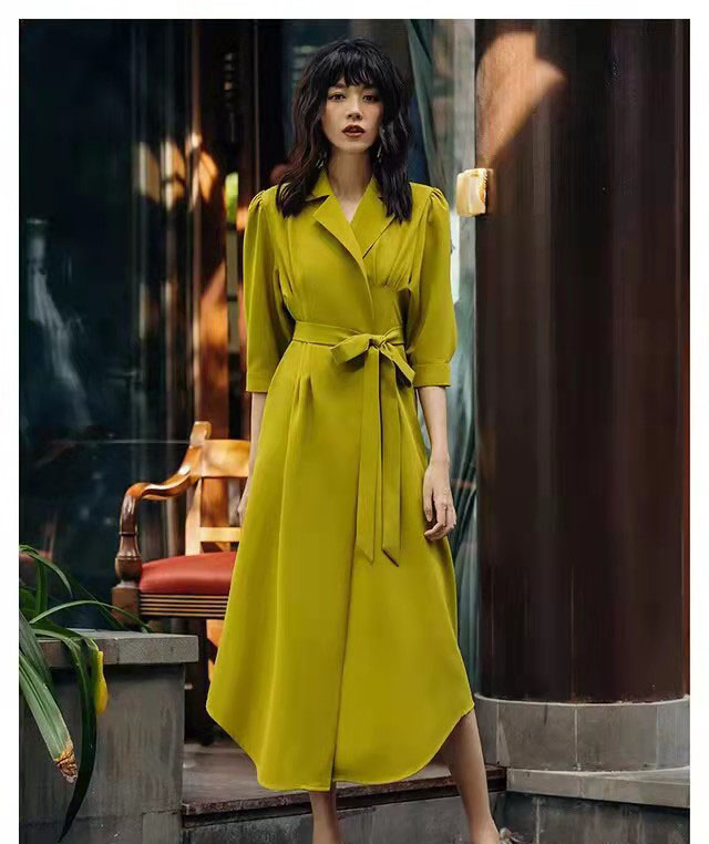 时尚长款女士显瘦连衣裙