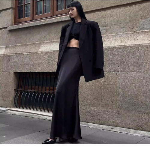 夏季新款女士长款包臀鱼尾裙