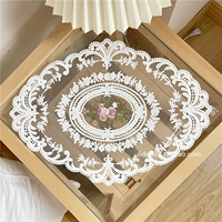 INS French Hollow Lace Desktop Ретро стрельба из фоновой ткани для еды подушка для девочки сердца для прикроватного шкафа подушка