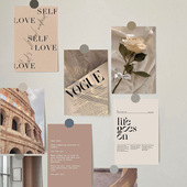 ins风装 饰卡片纸韩系小众海报贴画小清新文艺风摆拍照背景墙贴纸