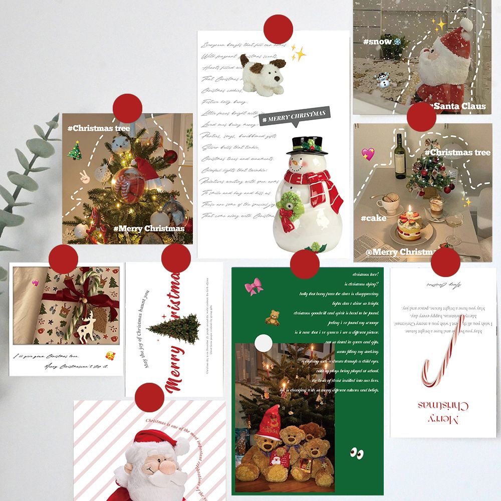 圣诞节装饰品氛围感布置海报