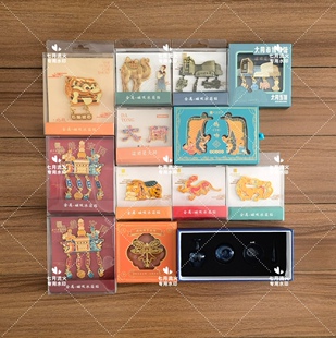 山西大同市博物馆同博冰箱贴神兽宝鼎馆建吊坠鸱吻北魏蓝正品代购