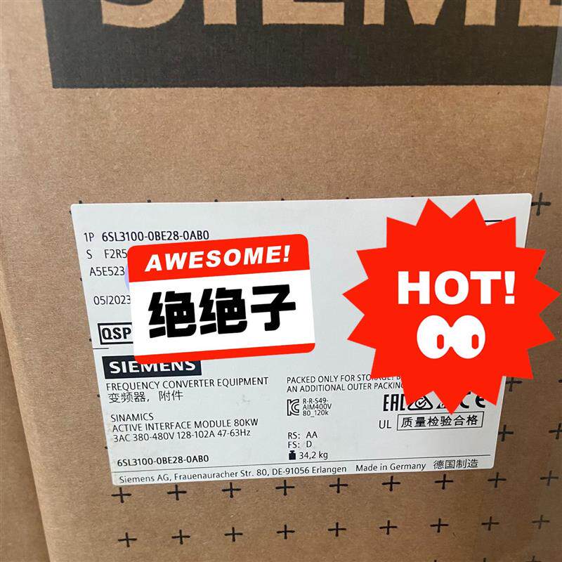 【议价】6SL3100-0BE28-0AB0 有货