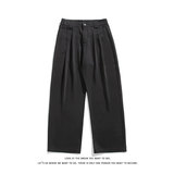 男休闲西裤男裤子宽松大码潮男垂感直筒裤K8554-P40【特价】，男装西裤，电商A007-1