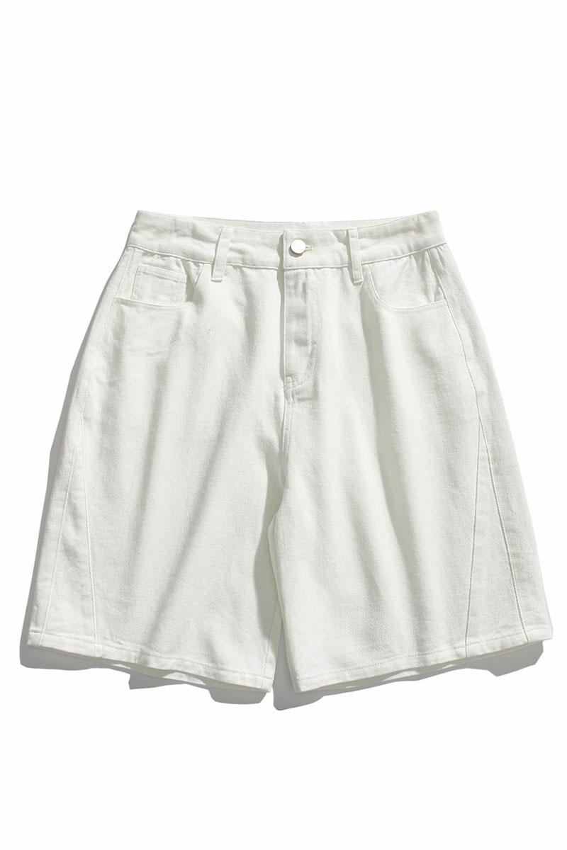 夏新款潮流百搭美式休闲水洗拼接牛仔短裤子男DK8481-P32【特价】,男装牛仔裤,电商A007-1