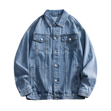 休闲大码宽松男女潮流立体剪裁牛仔外套夹克JA1128-P63【特价】，男装工装外套，电商A007-1