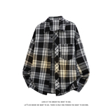 时尚潮流复古格子大码翻领长袖衬衫内搭外套C2167-P32【特价】，男装衬衫，电商A007-1