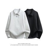 POLO领卫衣男女宽松休闲纯色美式解构上衣长袖T恤W4711-特P26，男装T恤，电商A007-1