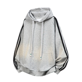 潮流休闲三条杠大码纯色休闲运动连帽卫衣内搭W4604-P50【特价】，男装卫衣，电商A007-1