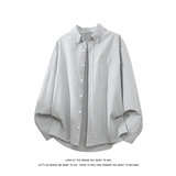 日系cityboy条纹长袖衬衫潮流休闲衬衣宽松百搭外套C2264-特价P33，男装衬衫，电商A007-1