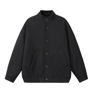 冬季重磅夹棉呢子夹克轻熟保暖棉服男士毛呢外套J7352-特价P85图片