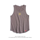 宽松圆领汗背心男潮流休闲纯色简约套头无袖T恤多色B771-特价P18，男装背心/马甲，电商A007-1