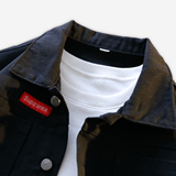 工装风翻领牛仔夹克男休闲宽松纽扣多口袋长袖外套JB80-特价P53，男装夹克，电商A007-1