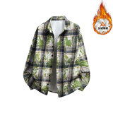 CJ9741绿格（加绒）