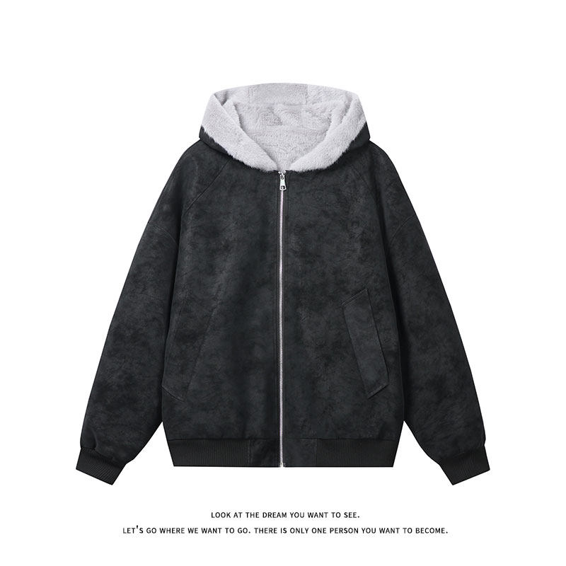 网图慎上荔枝纹皮座山雕加绒连帽棉服加厚保暖棉衣MP7826-特价P85,男装棉衣,电商A007-1