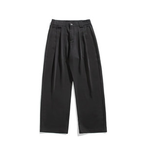 男休闲西裤男裤子宽松大码潮男垂感直筒裤K8554-P40【特价】图片