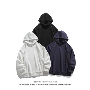 美式复古基础款上衣简约宽松连帽卫衣男W4678-P38【特价】，男装卫衣，电商A007-1