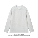 重磅休闲宽松上衣内搭极简风小领口套头长袖卫衣男W4713-特价P26，男装卫衣，电商A007-1