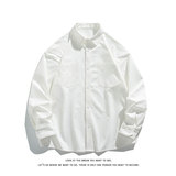 纯色重磅长袖衬衫男大码衬衣上衣外套C2209-P32【特价】，男装衬衫，电商A007-1