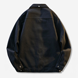 工装风翻领牛仔夹克男休闲宽松纽扣多口袋长袖外套JB80-特价P53，男装夹克，电商A007-1