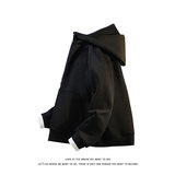 美式高街连帽卫衣男2025新款宽松半拉链帽衫外套W4688-特价P48，女装短外套，电商A007-1