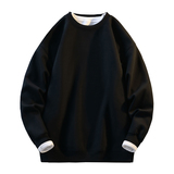 基础纯色圆领套头卫衣简约设计感上衣情侣款W4691-特价P25，男装卫衣，电商A007-1