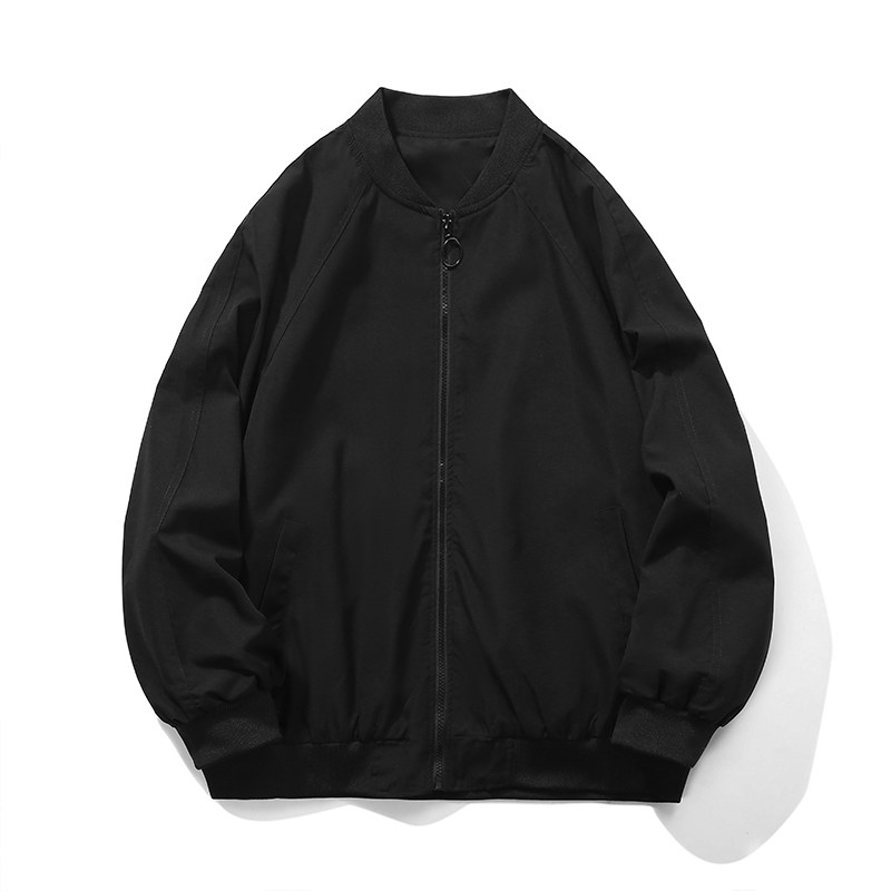 情侣潮大码宽松休闲多色光板夹克棒球服外套潮J7204P30【特价】，男装夹克，电商A007-1