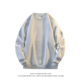 基础纯色圆领套头卫衣简约设计感上衣情侣款W4691-特价P25，男装卫衣，电商A007-1