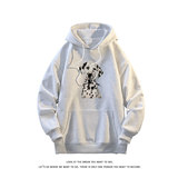 美式卫衣斑点狗印花男女宽松休闲百搭高级感上衣W4696-特价37，男装卫衣，电商A007-1