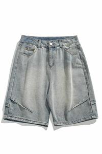 夏新百搭美式休闲大码潮流牛仔短裤子男K8472-P32【特价】图片