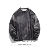 美式重磅扎染满天星长袖T恤男女同款潮高街宽松卫衣W4680-特价P50，男装T恤，电商A007-1