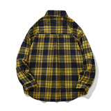 24春季潮流复古格子大码翻领长袖衬衫内搭外套C2167-P32【特价】，男装衬衫，电商A007-1