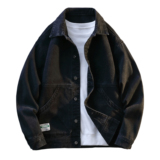 牛仔外套宽松大码简约休闲百搭潮流水洗牛仔衣夹克J7009-特价68，男装工装外套，电商A007-1