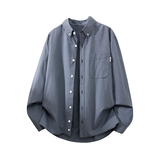 日系cityboy条纹长袖衬衫潮流休闲衬衣宽松百搭外套C2264-特价P33，男装衬衫，电商A007-1