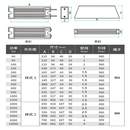 RXLG梯形铝壳变频器刹车伺服再生制动电阻100W200W300W400W500W