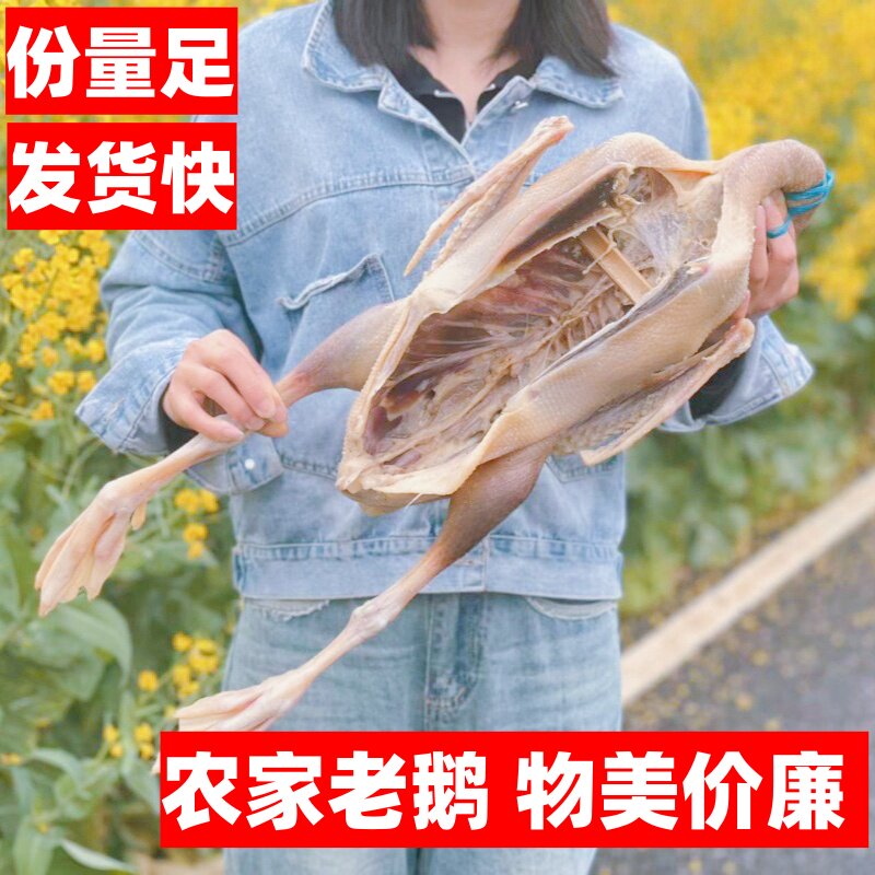 溧阳周城农家正宗咸鹅非风干鹅非安徽六安非句容茅山地方特产包邮