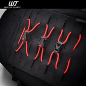 韩国进口WooJin伞绳弹力绳固定插扣户外背包DIY改装 插扣蜘蛛网扣