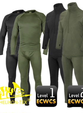 Helikon赫利肯L1 L2秋冬保暖抓绒内衣裤套装防寒透气速干秋衣秋裤