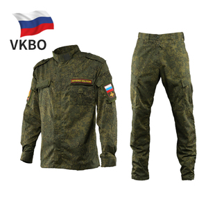 俄罗斯直采VKBO4系统迷彩野战服套装小绿人春夏套服俄军公发原品