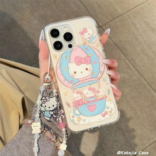 日韩卡通可爱甜美爱心KT猫手机壳