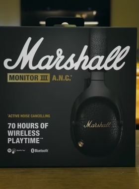 MARSHALL MONITOR III ANC马歇尔无线蓝牙耳麦头戴式耳机降噪电脑