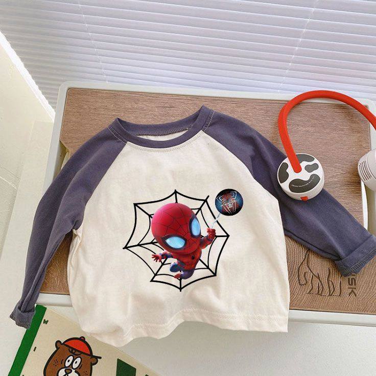春秋新款童装男童女童卡通蜘蛛侠长袖T恤中小童日系纯棉打底衫潮T,童装/婴儿装/亲子装,T恤,淘宝优惠券,粉丝福利购,淘宝优惠卷
