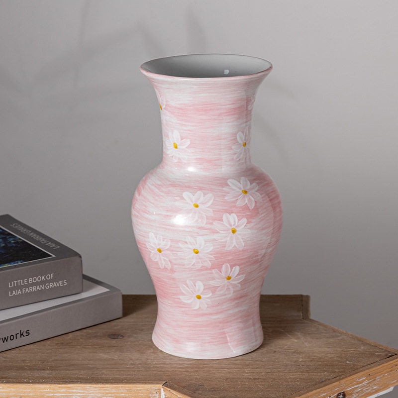 景德镇樱花粉绯花语手绘花瓶花器,鲜花速递/花卉仿真/绿植园艺,花瓶,淘宝优惠券,粉丝福利购,淘宝优惠卷