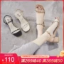 ZHR2019 mới hè hoang dã sandal sandal đỏ nữ tiên với đế dày với thời trang cao gót siêu lửa - Sandal giày vento nữ