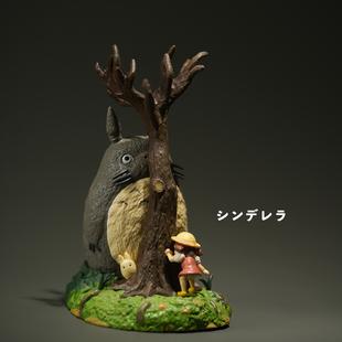 正版 饰玩具 散货宫崎骏龙猫小梅捉迷藏摆件手办工位桌面汽车中控装