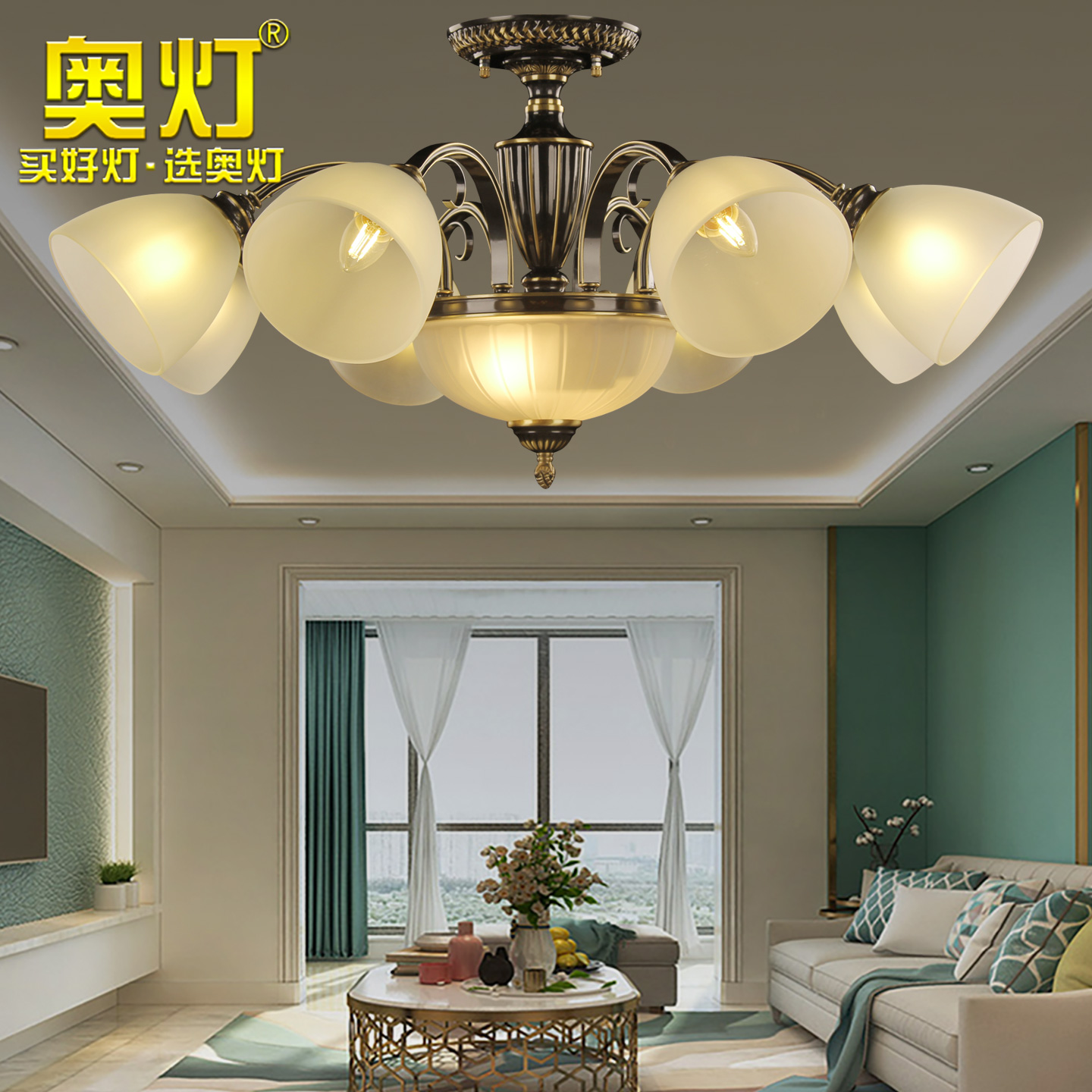 客厅卧室吸顶灯大气饭厅楼梯灯具
