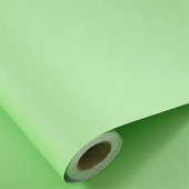 浅绿色墙纸自粘防水宿舍贴纸直播背景墙贴护眼衣柜翻新即时贴壁纸