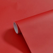 大红色墙纸自粘pvc防水壁纸桌面家具贴纸复古中国风背景即时墙贴