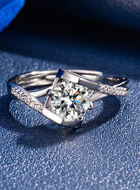 时尚简约白金色可调节女款戒指女一克指环